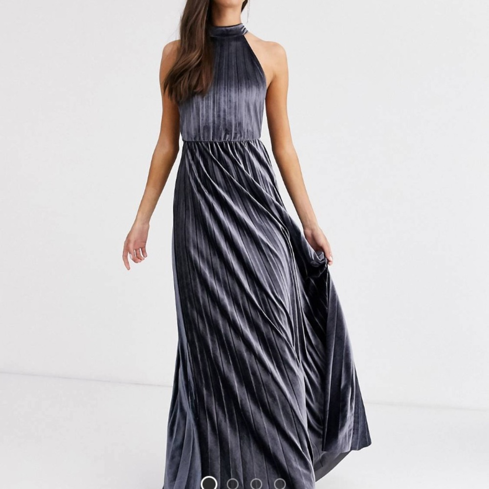 ASOS DESIGN Tall Velvet Halter
